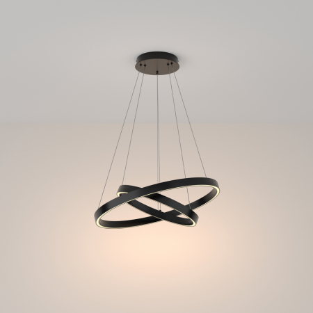 Lustra Maytoni Rim MOD058PL-L55B3K LED 61W 3000K 3500lm Aluminiu Black IP20 [1]