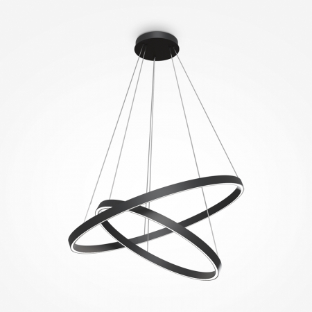 Lustre - Lustra Maytoni Rim MOD058PL-L74B4K LED 88W 4000K 5200lm Aluminiu Black IP20