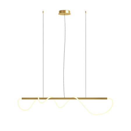 Lustra Maytoni Tau MOD166PL-L30G3K LED 30W 3000K 1250lm Aluminiu Gold IP20 [3]