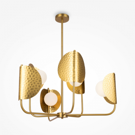 Lustre - Lustra Maytoni Tropic MOD164PL-06BS G9 6x40W -  Metal Brass/Gold IP20