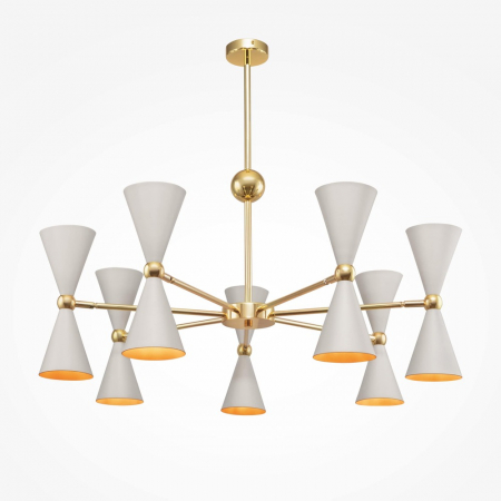 ILUMINAT - Lustra Maytoni Vesper MOD108PL-14WG E14 14x40W -  Metal White/Gold IP20