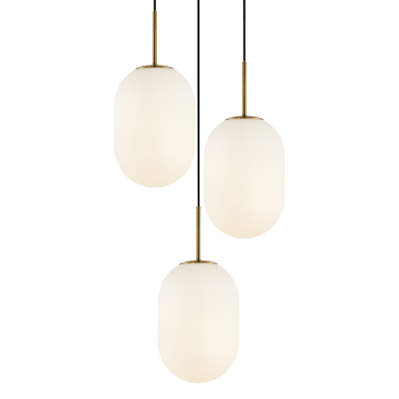 Lustră Milagro Alias  3xE14 max 40W   230V/50Hz Gold Metal & Sticla IP20 [1]