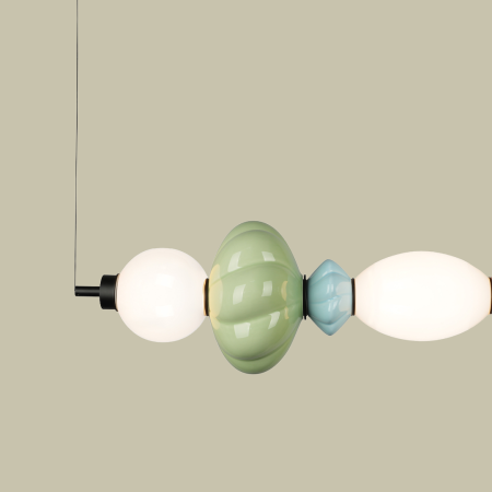 Lustra Milagro Ascoli LED 24W 2835lm 3000K 230V Multicolor Metal & Sticla & Ceramica IP20 [2]