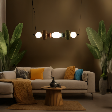 Lustra Milagro Ascoli LED 24W 2835lm 3000K 230V Multicolor Metal & Sticla & Ceramica IP20 [5]