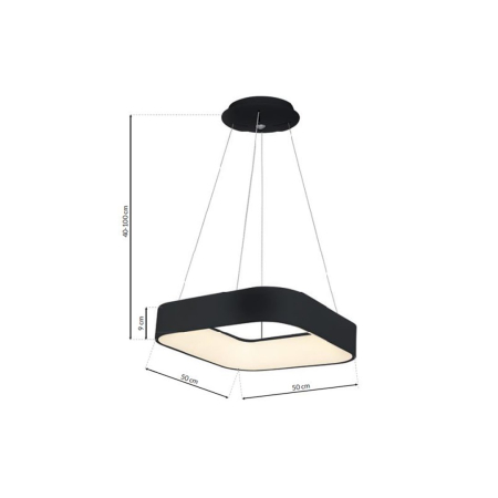 Lustra Milagro Astro LED 40W 1680lm 3000K/4000K 230V Black Metal & Acril IP20 [8]