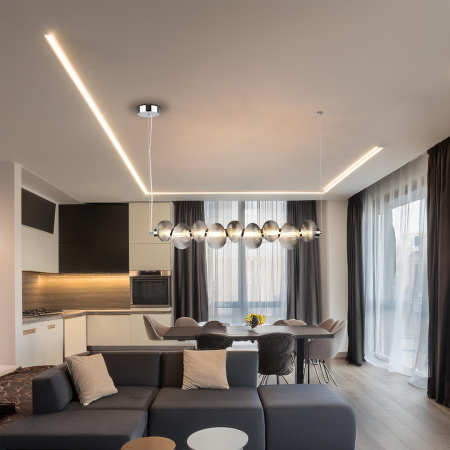 Lustra Milagro Bolla LED 32W 3688lm 3000K 230V Crom Metal & Sticla IP20 [2]