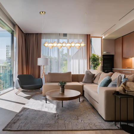 Lustra Milagro Bolla LED 32W 3688lm 3000K 230V Gold Metal & Sticla IP20 [2]