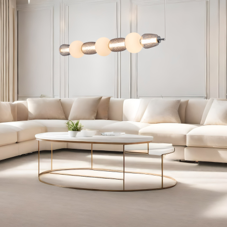 Lustra Milagro Caro LED 42W 5406lm 3000K 230V Crom Metal & Sticlă IP20 [3]