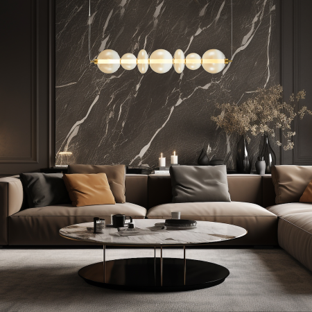 Lustra Milagro Daphne LED 40W 5094lm 3000K 230V Gold Metal & Sticlă IP20 [2]