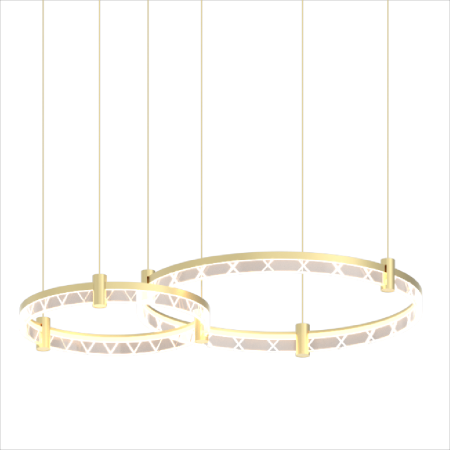 Lustra Milagro Elegance LED 72W 4600lm 4000K 230V Gold Metal & Acril IP20 [1]