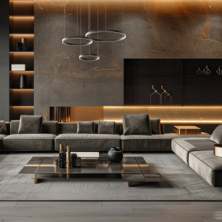 Lustra Milagro Gravity LED 108W 7000lm 4000K 230V Black Metal & Plastic IP20 [3]