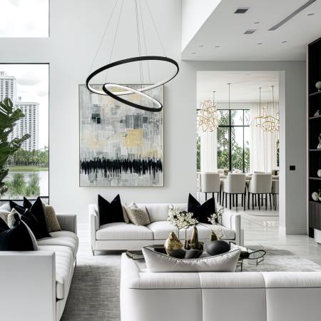 Lustra Milagro Hoop LED 51W  4000K 230V Black Metal & Plastic IP20 [3]