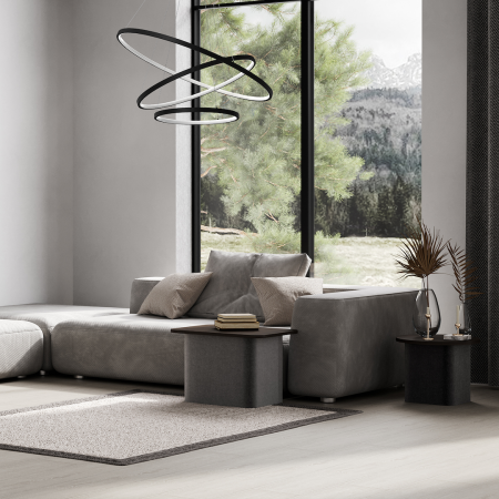 Lustra Milagro Hoop LED 93W  4000K 230V Black Metal & Plastic IP20 [3]