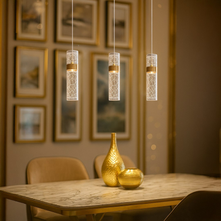 Lustra Milagro Lagos LED 24W 1920 lm 4000K 230V Gold Metal & Plastic IP20 [4]