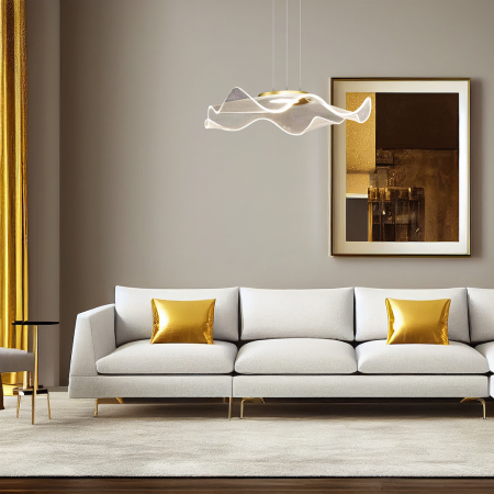 Lustră Milagro Largo  16W 1300lm 4000K 230V/50Hz Gold Metal & Acril IP20 [2]