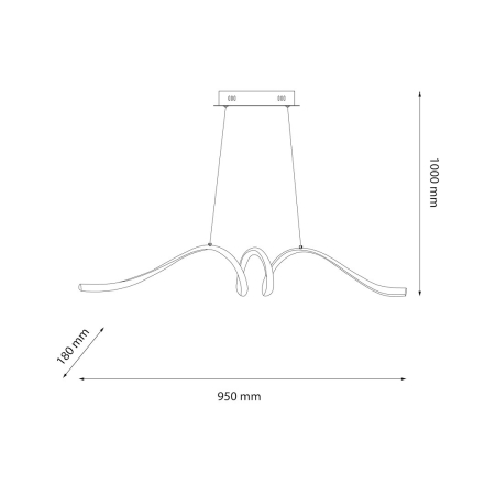 Lustra Milagro Loop LED 28W 1700lm 4000K 230V Black Metal & Plastic IP20 [7]