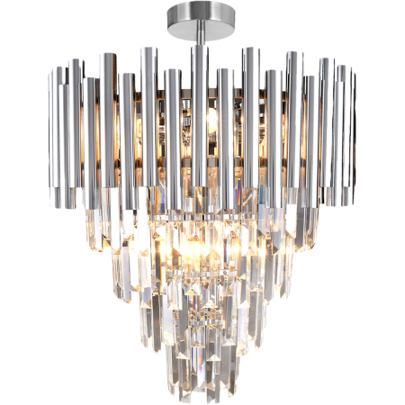Lustră Milagro Madison  9xE14 40W   230V/50Hz Chrome Metal & Cristal IP20 [5]