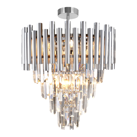 ILUMINAT - Lustră Milagro Madison  9xE14 40W   230V/50Hz Chrome Metal & Cristal IP20