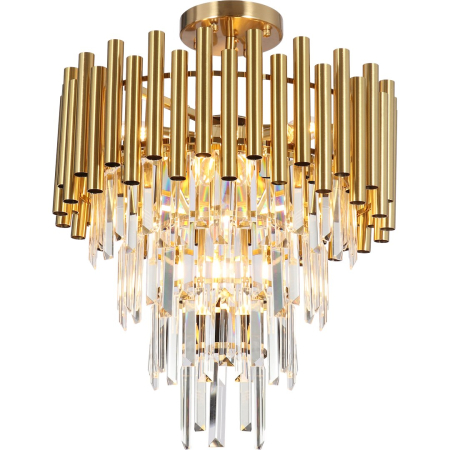 Lustră Milagro Madison  9xE14 40W   230V/50Hz Gold Metal & Cristal IP20 [5]