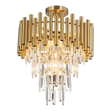 ILUMINAT - Lustră Milagro Madison  9xE14 40W   230V/50Hz Gold Metal & Cristal IP20