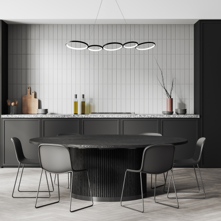 Lustră Milagro Olympia  50W 3200lm 4000K 230V/50Hz Black Metal & Plastic IP20 [3]