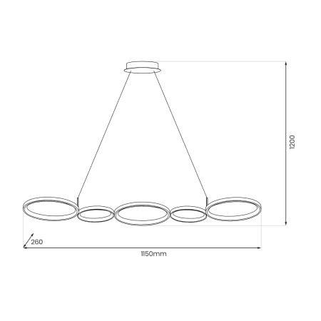 Lustră Milagro Olympia  50W 3200lm 4000K 230V/50Hz White Metal & Plastic IP20 [4]