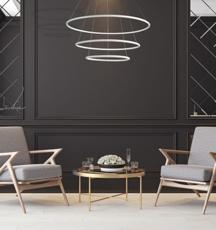 Lustra Milagro Orion LED 99W 6930lm 3000K 230V White Metal & Acril IP20 [2]