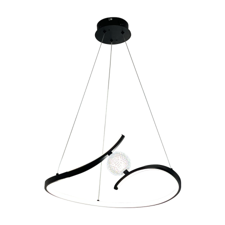 ILUMINAT - Lustra Milagro Perla LED 34W 2200lm 4000K 230V Black Metal & Acril & Plastic IP20