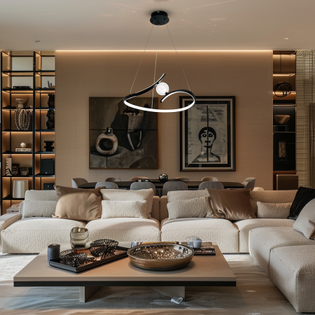 Lustra Milagro Perla LED 34W 2200lm 4000K 230V Black Metal & Acril & Plastic IP20 [2]