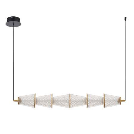 Lustre - Lustra Milagro Sansa LED 11W 825lm 4000K 230V Black & Brass Metal & Acril IP20