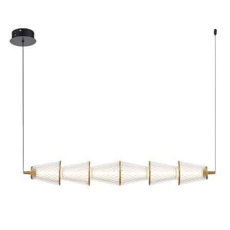 Lustra Milagro Sansa LED 11W 825lm 4000K 230V Black & Brass Metal & Acril IP20 [6]