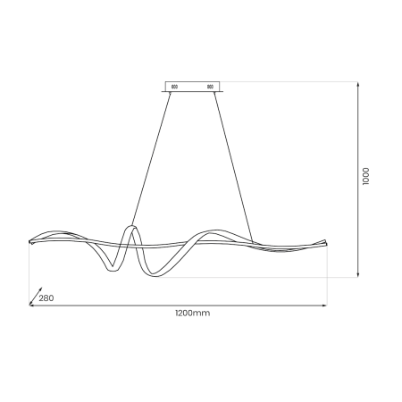 Lustra Milagro Sash LED 36W 2300lm 4000K 230V Black Metal & Plastic IP20 [4]