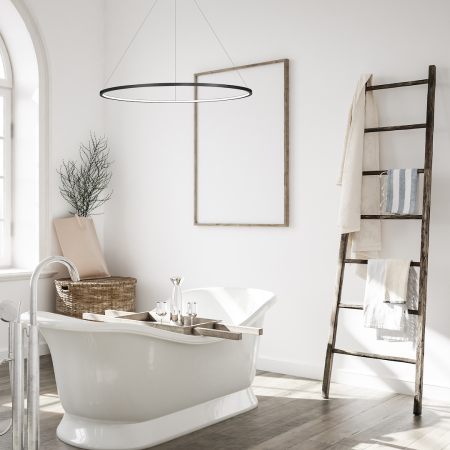 Lustra Milagro Saturno LED 57W 3100lm 4000K 230V Black Aluminiu & Plastic IP44 [3]