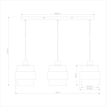 Lustra Milagro Valentino E27 3xE27 max 15   230V Beige Metal & Sticlă IP20 [6]