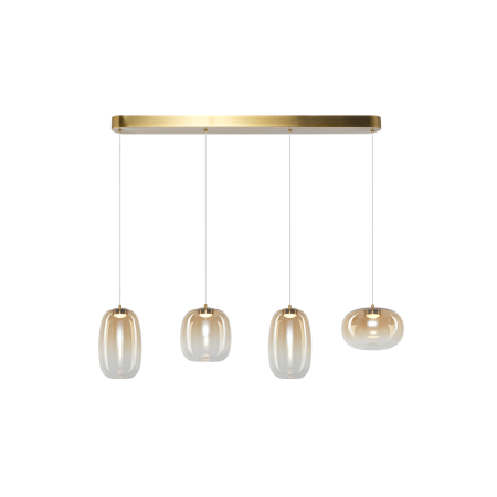 Lustra Milagro Vaso LED 15W 1689lm 3000K 230V Gold & Amber Metal & Sticla IP20 [5]