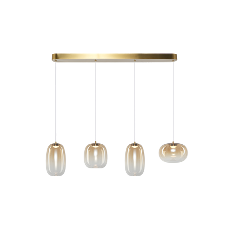 ILUMINAT - Lustra Milagro Vaso LED 15W 1689lm 3000K 230V Gold & Amber Metal & Sticla IP20