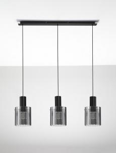 Lustre - Lustra MIRBI Nova Luce 9236202 3xE27 IP20 Sandy Black