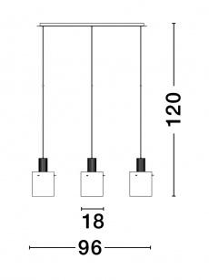 Lustra MIRBI Nova Luce 9236202 3xE27 IP20 Sandy Black [3]