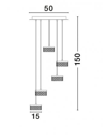 Lustra Nova Luce BION 9186942 LED 32W 3000K 1993lm Brass Gold & Acrylic  IP20 [5]