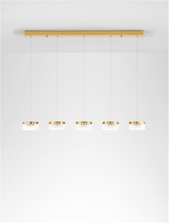 Lustra Nova Luce BION 9186943 LED 32W 3000K 2040lm Brass Gold & Acrylic  IP20 [3]