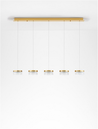 Lustra Nova Luce BION 9186943 LED 32W 3000K 2040lm Brass Gold & Acrylic  IP20 [2]