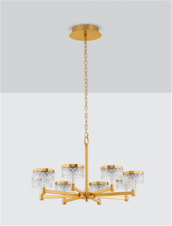 Lustra Nova Luce BION 9186945 LED 48W 3000K 3094lm Brass Gold & Acrylic  IP20 [2]