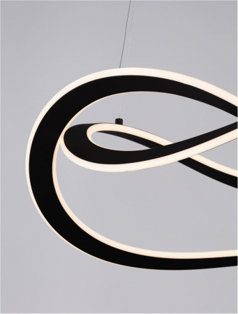 Lustra Nova Luce CELESTIA 9030644 LED 87W 3000K 3141lm Sandy Black Aluminium & Acrylic  Triac Dimmable IP20 [7]