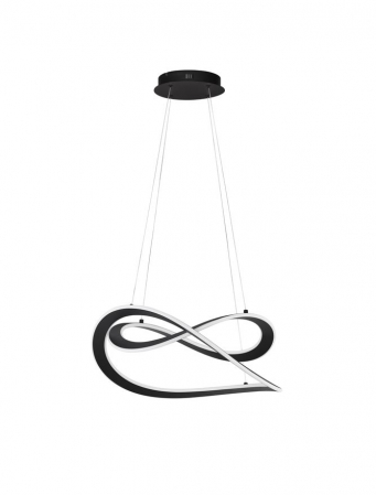 Lustra Nova Luce CELESTIA 9030644 LED 87W 3000K 3141lm Sandy Black Aluminium & Acrylic  Triac Dimmable IP20 [1]
