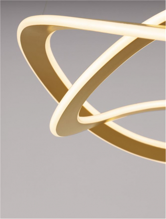 Lustra Nova Luce CELESTIA 9030645 LED 87W 3000K 3141lm Brass Gold Aluminium & Acrylic  Triac Dimmable IP20 [3]