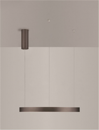 Lustra Nova Luce ELOW EN 9345649 LED 60W 3000K 2552lm Brushed BroW n Coffee Aluminium & Silicone  Triac Dimmable IP20 [3]