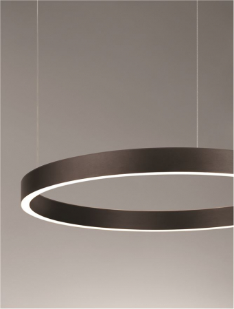 Lustra Nova Luce ELOW EN 9345649 LED 60W 3000K 2552lm Brushed BroW n Coffee Aluminium & Silicone  Triac Dimmable IP20 [7]