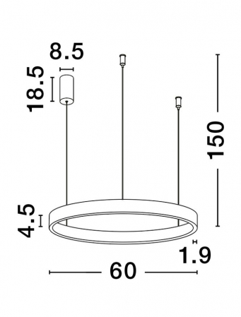 Lustra Nova Luce ELOW EN 9345649 LED 60W 3000K 2552lm Brushed BroW n Coffee Aluminium & Silicone  Triac Dimmable IP20 [8]