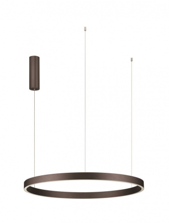 Lustra Nova Luce ELOW EN 9345650 LED 77W 3000K 3326lm Brushed BroW n Coffee Aluminium & Silicone  Triac Dimmable IP20 [1]