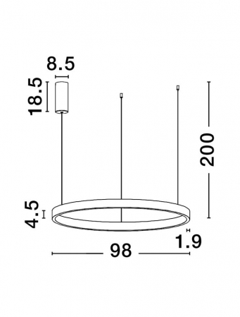 Lustra Nova Luce ELOW EN 9345651 LED 106W 3000K 4899lm Brushed BroW n Coffee Aluminium & Silicone  Triac Dimmable IP20 [7]